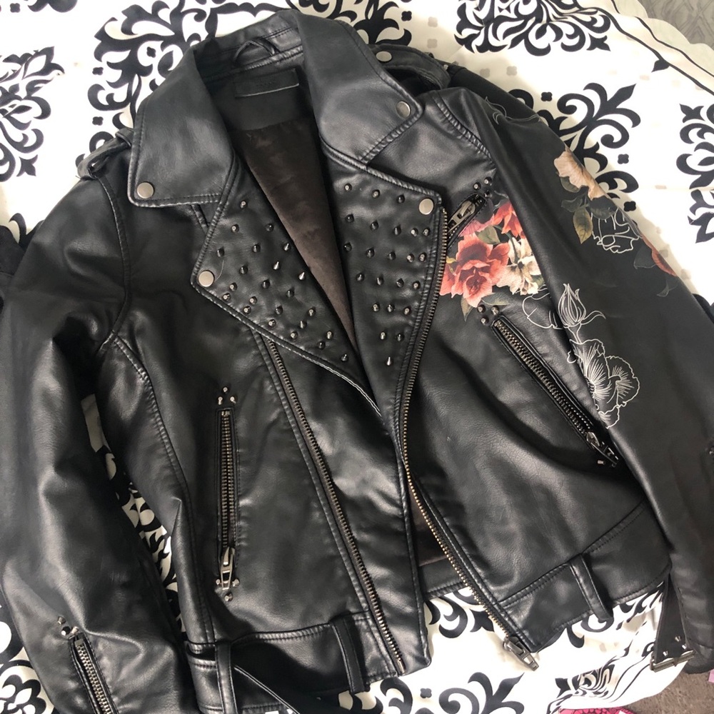 Blank NYC studded leather jacket
